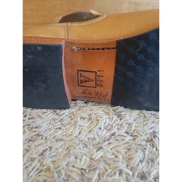 Adelante Shoe Co Leather Chelsea Boot sz 11.5 B The Mendoza in desert light tan - Picture 7 of 9